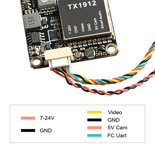 Wolfwhoop Q3-Pro 5.8GHz 0.01/25/200/500/800mW Switchable FPV Video Transmitter with FC Uart Support Telemetry via Betaflight Flight Controller