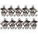 KEKLLE Set of 10 Bottle Opener Wall Mount Rustic Beer Cap Opener Coke Bottle Wine Soda Openers Vintage Look with Mounting Screws for Kitchen Cafe Bars