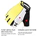 ZOOKKI Cycling Gloves Mountain Bike Gloves Road Racing Bicycle Gloves Light Silicone Gel Pad Riding Gloves Half Finger Biking Gloves Men/Women Work Gloves