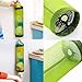 Plastic Bag Holder Sulimy Dispensers Folding Mesh Garbage Bags 2pcs Hanging Storage Bag Trash bags Holder Organizer Recycling Grocery Pocket Containers with 2 Hooks for Home and Kitchen Grey & Green