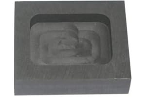 FY-STORE Graphite Ingot Mold Melting Casting Mould for Gold Silver Nonferrous Metal (300g)