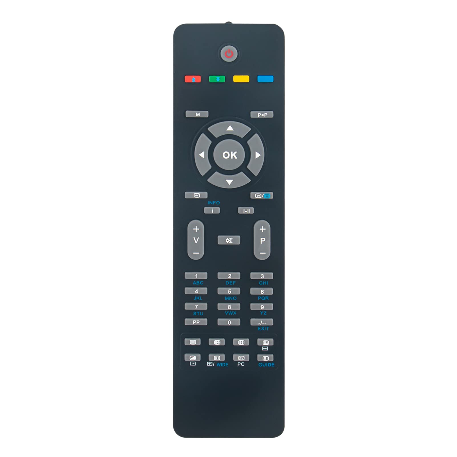 RC1205 Replacement Remote Compatible with Grundig TV GU37HD1080P GU26HDLCD GU19WDV4 GU22WDV4