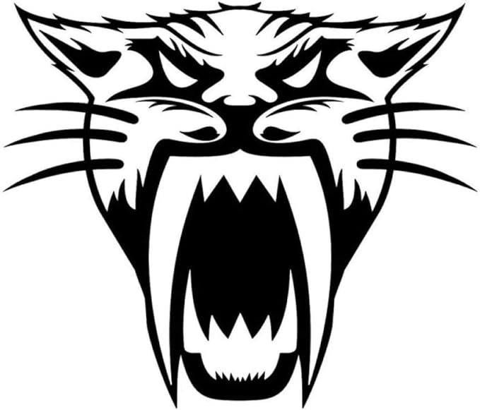 UYEDSR Calcomanías para Coche 15.2X13.1cm Gato ártico Divertido Dibujos