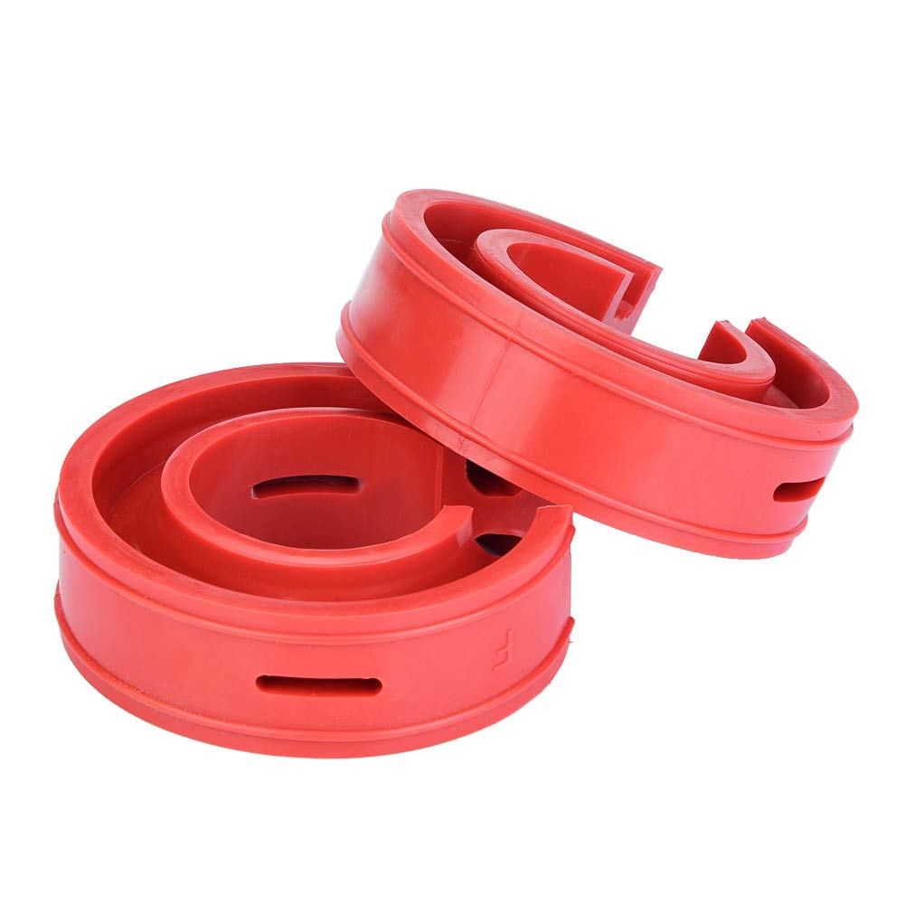 Red Shock Absorber 2pc TPE Car Shock Absorber Buffer Reduce Noise