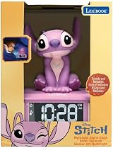 Lexibook Disney Stitch Angel Night Light Alarm Clock RL800D1 Pink view 4