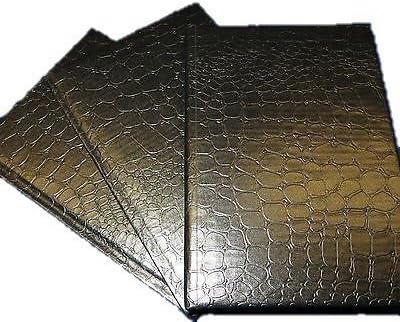 Travel Sketch Journal / Black Alligator Feel / Lined 80 sheets (black)