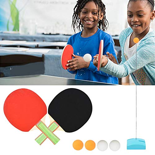 Settlede Table Tennis Set, Tables Tennis Trainer Elastic Soft Shaft Rapid Rebound Ping Pong Ball