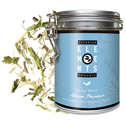 "Amour Provenceâ Kräutertee Lose Dose Bio, Thymian Rosmarin Zitronen Geschmacksbombe | ca. 35 Tassen - 100 Gramm Loser Tee von alveus