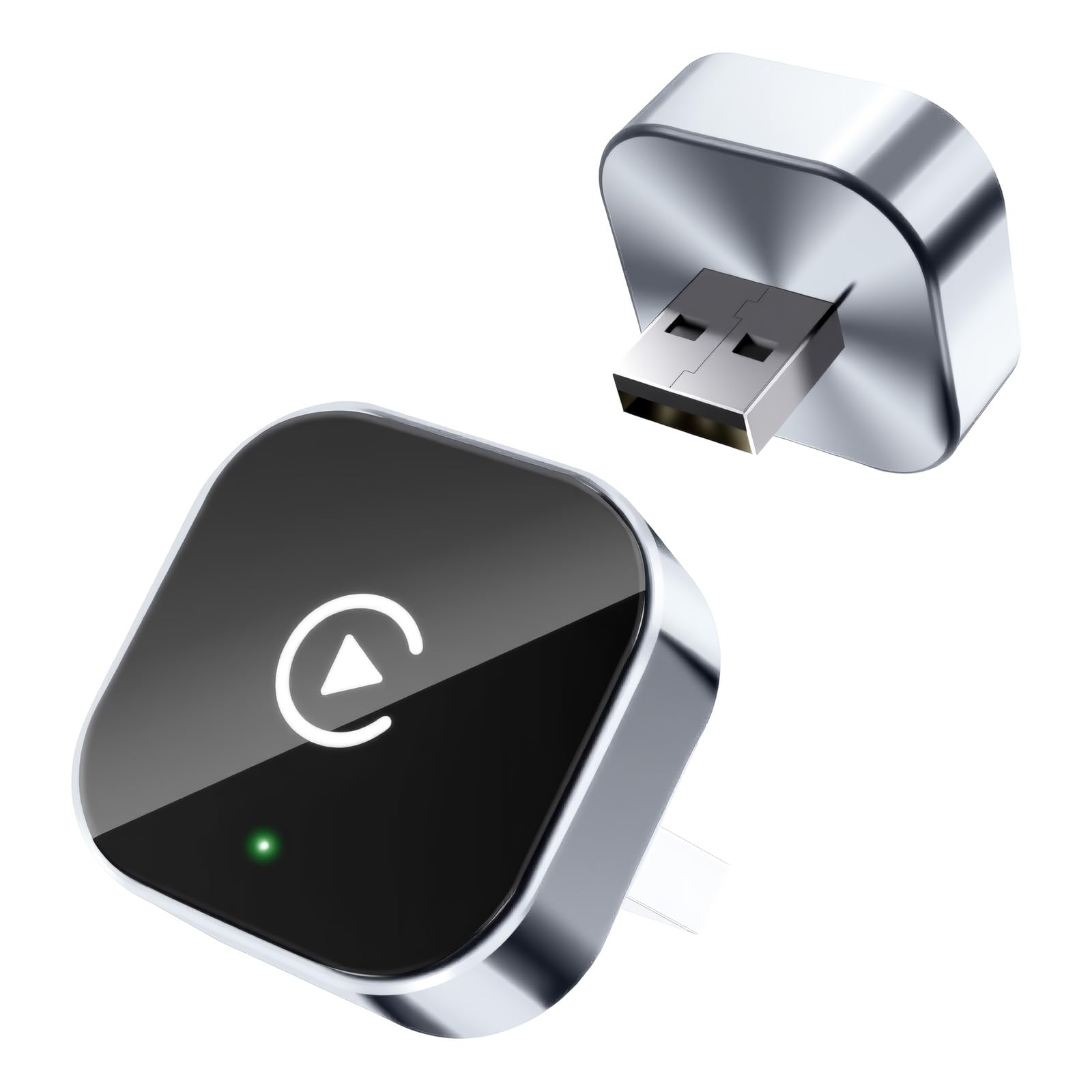 Photo 1 of 2026 Upgraded Wireless CarPlay Adapter - Fast Auto-Connect, Stable Connection, Mini Size Plug & Play Adapter for iPhone & Android Auto Compatible Cars