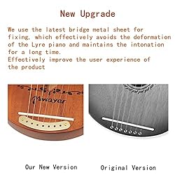 Miwayer Lyre Harp 7, 10, 16, 19, 21 Strings Musical