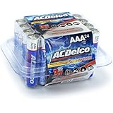 ACDelco AAA Batteries, Super Alkaline AAA Battery, High Performance, 24 Count Pack