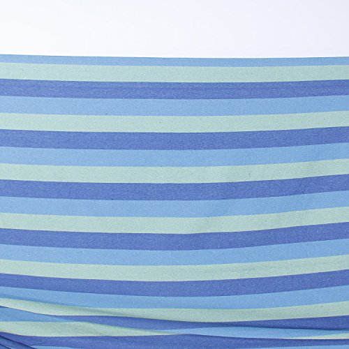 OnCloud Double Hammock for Travel Camping Backyard, Porch, Outdoor or Indoor Use, Carrying Pouch Included Blue/Green Stripes