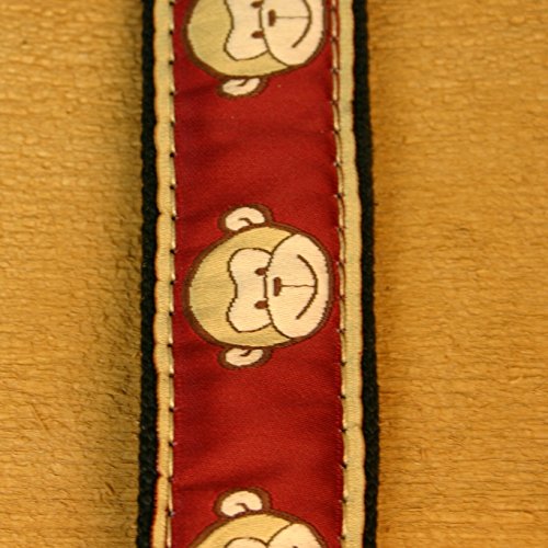 3/4" Garnet Monkeys Small Collar Small Hemp Collar