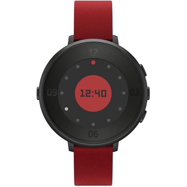 pebble time round black
