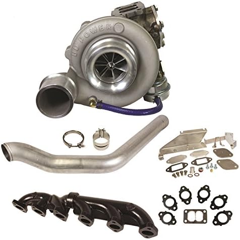 BD Diesel 1045140 Super B Special Turbo Kit A/R Ration 0.80 1160 CFM/500 HP Comp Wheel 64.5mm 2.54 in. Turbine Wheel 80mm 3.15 in. Incl. Turbo/Exh. Manifold/EGB Kit/Downpipe/Gaskets/Hardware Super B Special Turbo Kit