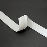 Non Slip Gripper Elastic Gripper Ribbon Trim for bike shorts, cuffs of skiwear, underwear, 1 Inch by 2 yards, White, SP-2043