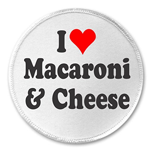 A&T Designs I love Macaroni & Cheese 3" Sew On Patch Comfort Food
