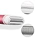 Kaiercat 3 in 1 Rechargeable Lady Shaver+Nose Ear Hair Trimmer+Eyebrow Trimmer Stainless Steel & Water Resistant with Vacuum Cleaning System (Pink)