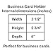 Acrimet Index Business Card Size File Holder Organizer Box Metal Base Heavy Duty (AZ Index Cards and Divider Included) (White Color with Clear Crystal Plastic Lid Cover)