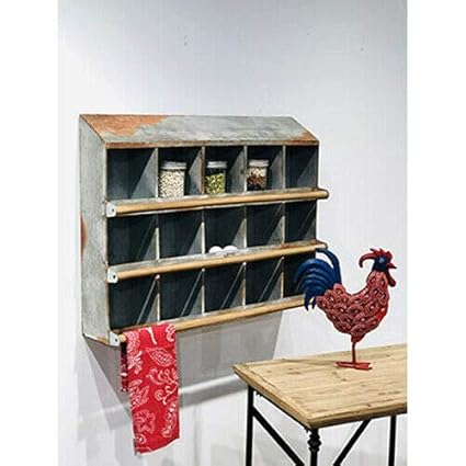 Amazoncom Chicken Coop Cubby Wall Shelf Rustic Farmhouse Decor