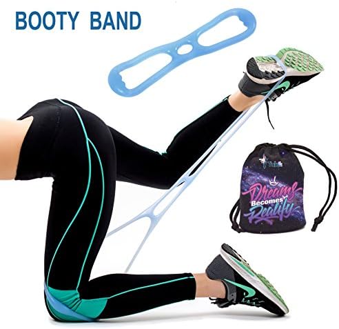 Booty Belt with Foot Loops for Booty Bands Jump Stretch and Booty Belt Resistance Workout Bands - Booty Kit Belt Targeted Program to Build Tone &amp; Sculpt a Brazilian Butt Lift Booty Belt for Women