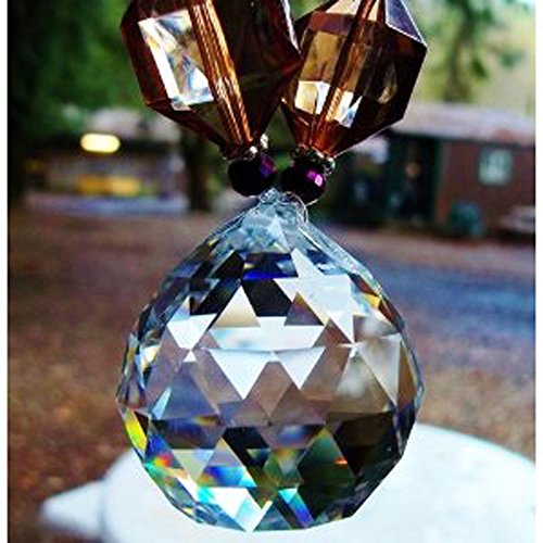 Asfour 40mm Transparent Crystal Ball Prisms Pendant