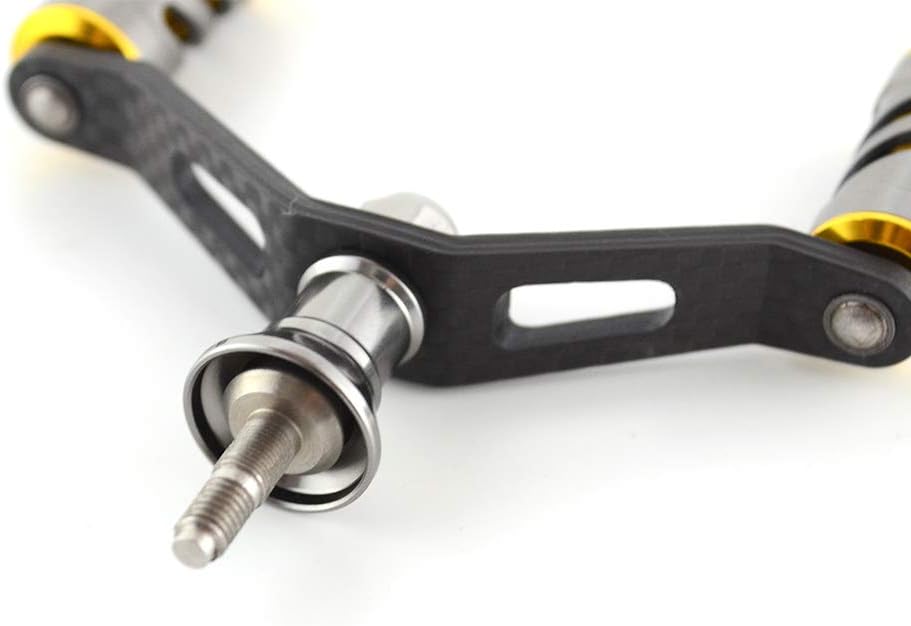 Amazon スピニングリール用 カーボン製 カスタムハンドル シマノ ダイワ 95ｍｍシマノ用グレー S D スピニングリールパーツ