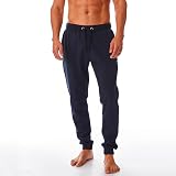 Iron Mountain Mens Joggers Fleece Lightweight Navy XL Drawstring Waist view 2