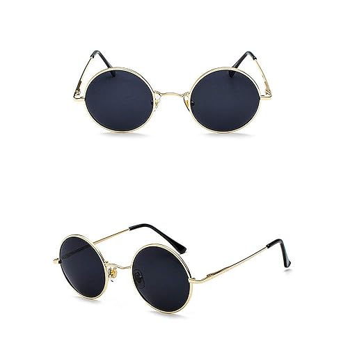 KATCOCO John Lennon Vintage Round Polarized Hippie Sunglasses