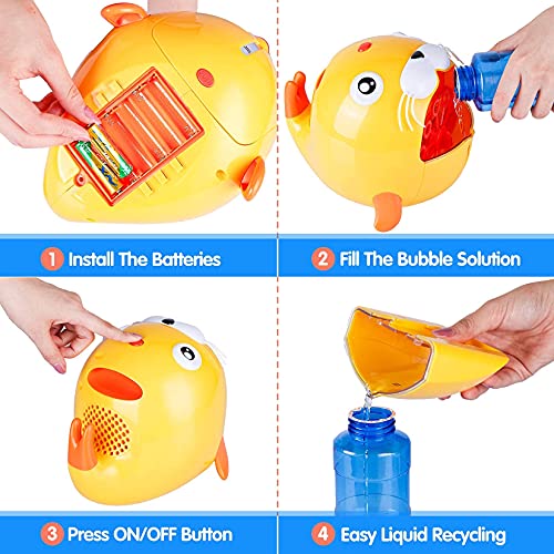 KINDIARY Bubble Machine, Automatic Seal Style Bubble Maker Blower, 2000