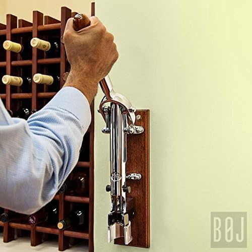 Professional Wall-mounted Corkscrew BOJ (Chrome Plated), Silver, 30 x 30 x 30 cm - Image 4