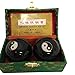 THY ARTS Baoding Balls Chinese Health Massage Exercise Stress Balls - Black Yinyang #3