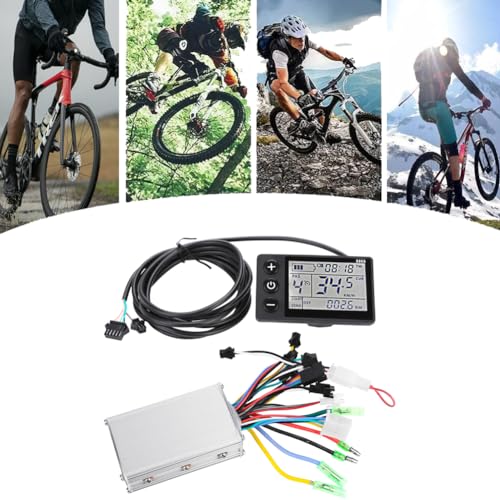 Electric Bike Control Unit 36V 250W Brushless Motor Controller Electric Scooter Control Unit Brushless Motor Controller + Display (36V/48V 250/350W)