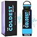 The Coldest Water Sports Bottle Insulated Stainless Steel Hydro Thermos, Black, 21 Ounce primary