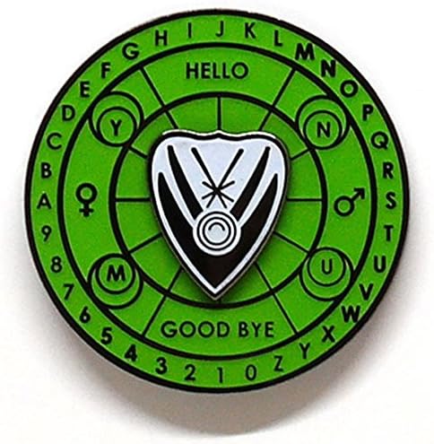 Spirit Board with Spinning Planchette Enamel Pin (Glow in the Dark)