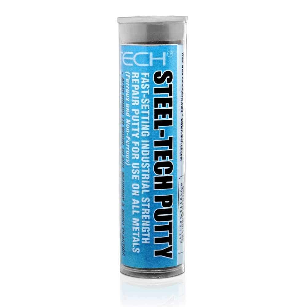 BITS4REASONS-NEW FORMULA E-TECH STEEL-TECH PUTTY DRINKING WATER SAFE (FAST-SETTING INDUSTRIAL STRENGTH REPAIR PUTTY, CERTIFIED USE ON DOMESTIC WATER SUPPLY REPAIRS) METALS INCLUDING COPPER & PLASTICS