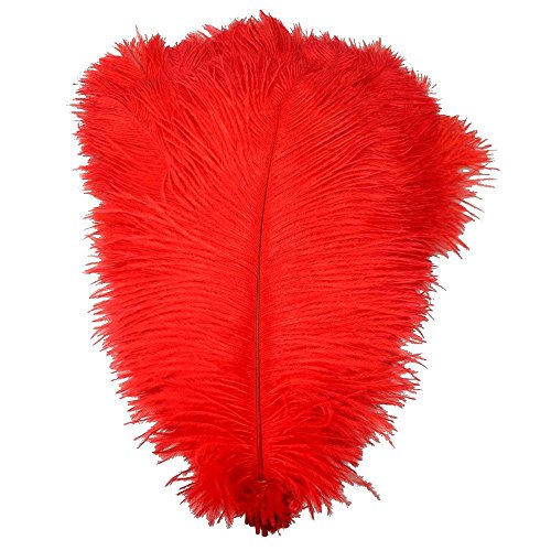 Melady pack of 100pcs natural ostrich feathers 14-16inc…