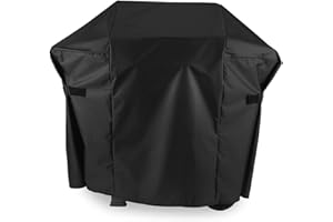 Grisun 7138 Premium Grill Cover for Weber Spirit 200 Series, Spirit E210, S210, E210, 215 Grills, Anti-Fade Waterproof UV-Resistant Gas Grill Cover, Heavy Duty BBQ Cover, 48 inches, Black