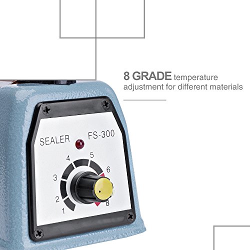 METRONIC Impulse Sealer 12 Inch, Heat Sealer Machine with Repair Kit