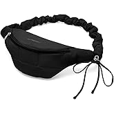 WESTBRONCO Puffer Fanny Packs for Women Small Crossbody Sling Bag, Nylon Quilted Belt Bag for Travel Hiking Running Waist Bag with Adjustable Strap