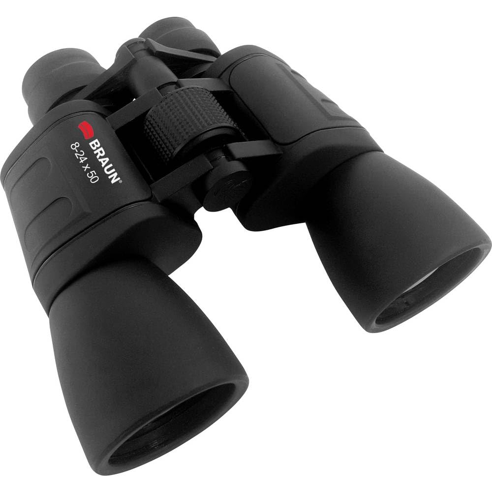 Braun "ZOOM 20168" 8-24 x 50 Binocular - Black