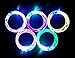 Jofan 10pcs New Style Colorful LED Flash Glow Bracelets Acrylic Light-up Rave Wristbands