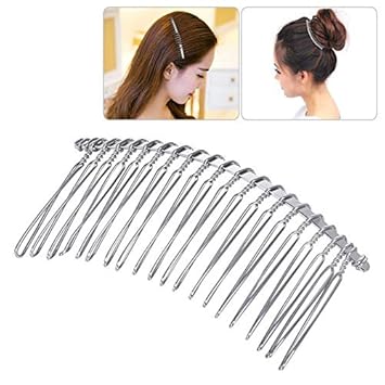 Buy Hitsan Incorporation 5pcs Metal Hair Clip Combs Iron Wire Hair