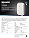 Sharp FPF60UW Plasmacluster Ion True HEPA Filter Air Purifier, 280 Square Feet