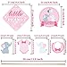 Blulu Pink Elephant Baby Shower Decoration Set Pink Elephant Centerpiece Sticks Birthday Party Table Toppers for Boy Girl Birthday Party Supplies, Double Side Printed, 24 Pack