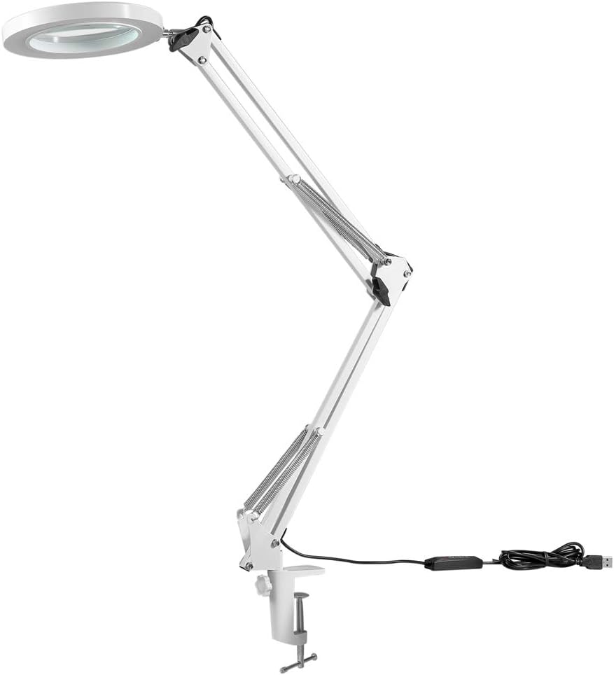 Best 5 inch desk lamp magnifying glass with light