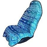 Seat Hoody Post-Workout Car and Truck Seat Cover Protector. Universal Fit, Machine Washable, Grippy Nonslip Backing Technology. After a Workout, Hot Yoga, Beach Seat Protection (Aqua Arrow)