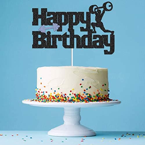 Cuisine Arts De La Table Gym Cake Topper Fitness Yoga Fille Femme Fit Comestibles Figure Gymnastique Runner Homme Maison