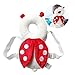 Baby Toddlers Head Protective , Adjustable Infant Safety Pads For Baby Walkers Protective Head and Shoulder Protector Prevent Head Injured Suitable Age 4-24 Months,Cute Ladybug(Red)