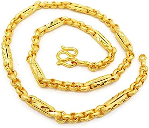 チェーン ゴールド 22k 23k 24k タイバート イエローゴールドメッキ ネックレス 24インチ 40グラム ジュエリー レディース